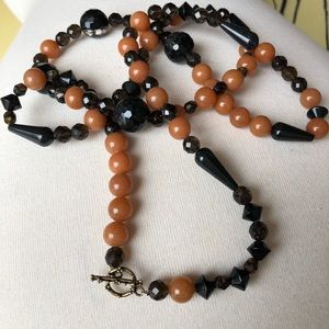 Opera Necklaces with Crystal  and Glass Beads